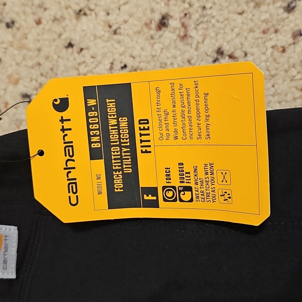 Women's Carhartt Black Leggings NWT - Picture 2 of 9